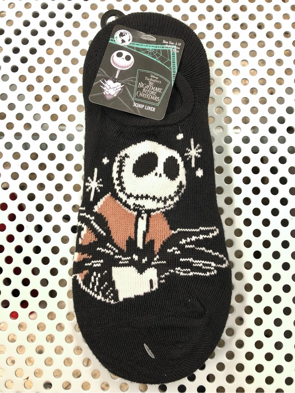 🌶️$5🌶️ NEW DISNEY Nightmare Before Christmas Scoop Liner Socks 3-Pack